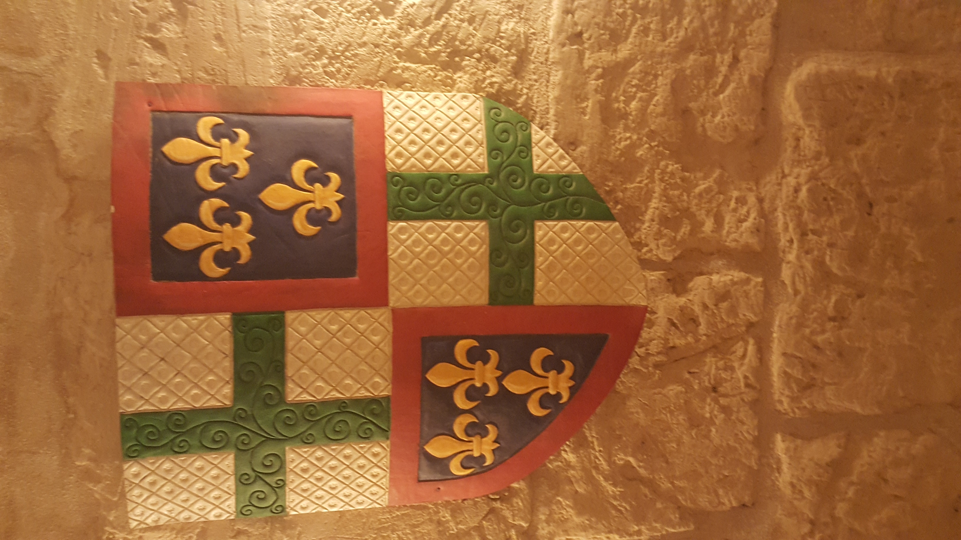 HS6 St Lazarus quartering Bourbon. Arms of the Duke of Seville